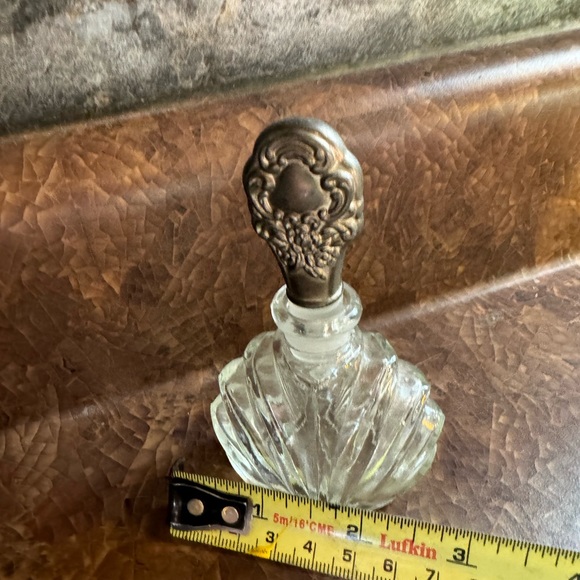 Vintage retro, MCM perfume bottle, silver plated dinnerware up cycle - Picture 5 of 7